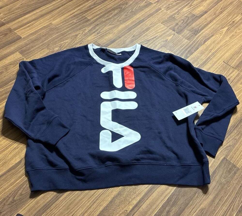 Fila Women's Slick Chicks Crewneck Sweatshirt in Peacoat Navy